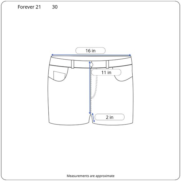 Forever 21 Womens High Rise Acid Wash Denim Shortie Shorts Cut Off Size 30 - Picture 3 of 8